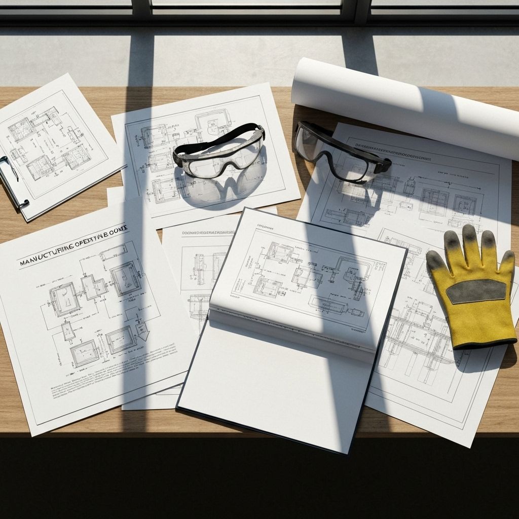 Operational playbooks with SRP standards, templates, and checklists for engineering-to-manufacturing handoffs